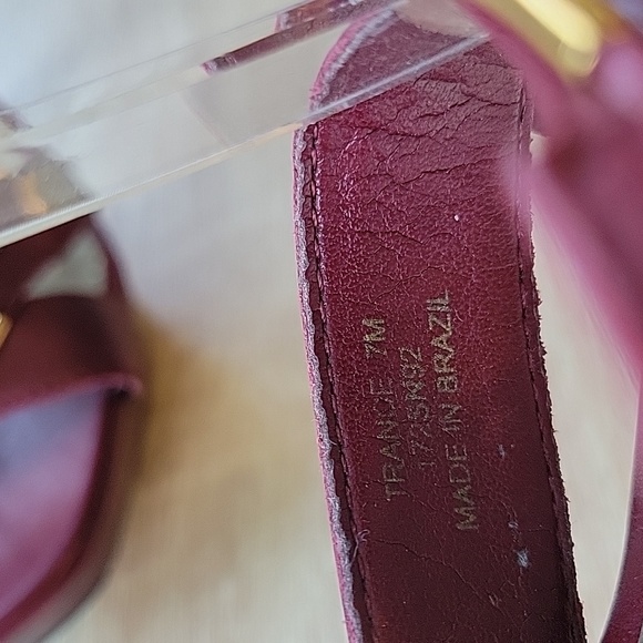 Carlos Santana TRANCE Burgundy heels - Picture 7 of 10
